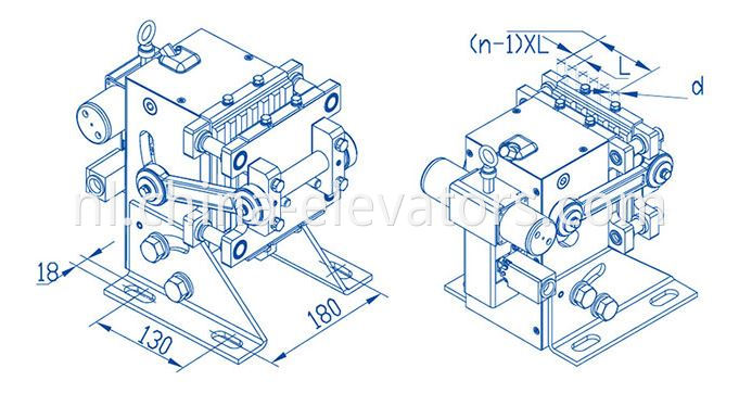 RB106A-D/J Elevator Rope Gripper with UCMP & ACOP